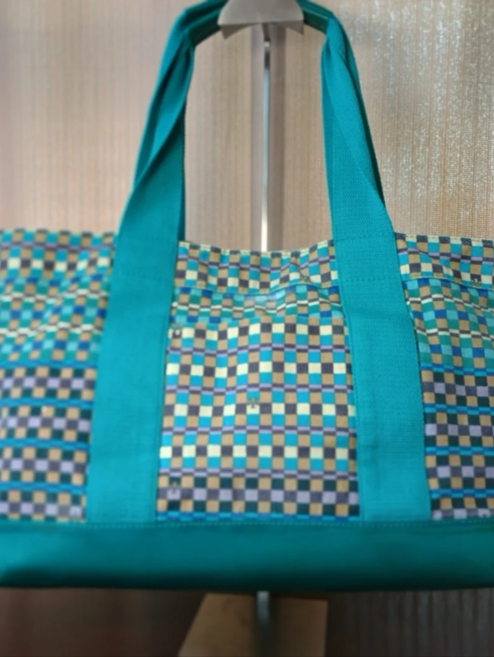 Tory Burch Color Block Canvas Tote - Picture 2 of 6